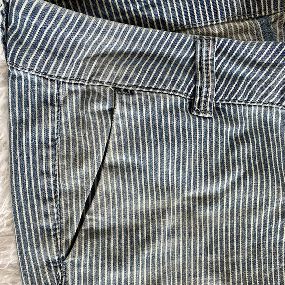 Design Lab company vintage blue and white cotton striped pants, women’s size 26 - Picture 12 of 16